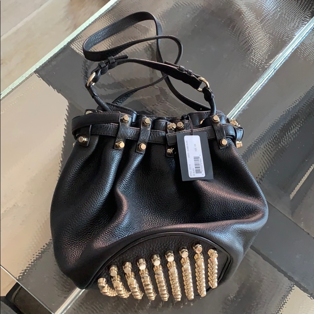 Alexander Wang Diego dumbo slick gold bucket bag